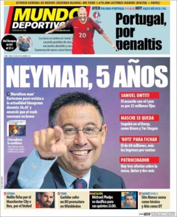 Portadas de la prensa mundial