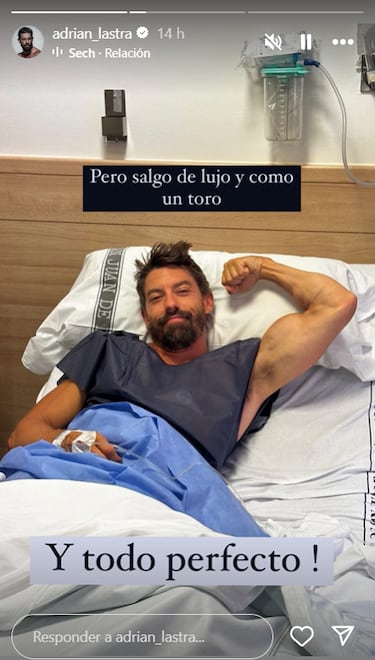 El actor Adri¨¢n Lastra, operado: ¡°De repente entro al quir¨®fano¡±