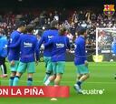 El fin de la arenga del Barcelona: La secuencia de Messi y Piqué