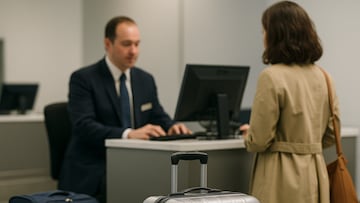 Airport luggage check-in | AI image