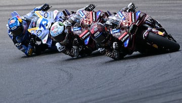 Márquez, Pecco y Álex Márquez en la carrera de Mugello.