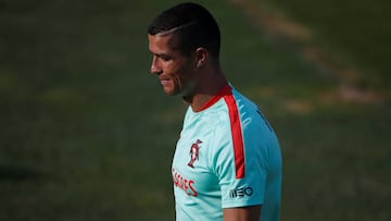 Soccer Football - Portugal training session - 2017 Confederations Cup - Oeiras, Portugal - 12/06/17 - Portugal's national soccer team player Cristiano Ronaldo attends a training session. REUTERS/Rafael Marchante