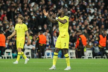 R&uuml;diger, durante la visita del Chelsea al Santiago Bernab&eacute;u.