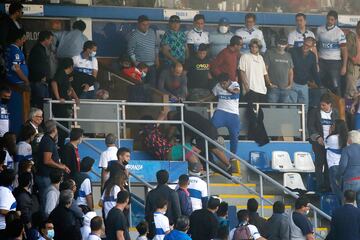 Las agresiones en el Clásico ante Colo Colo. 