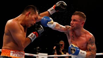 Carl Frampton derrot&oacute; por decisi&oacute;n un&aacute;nime a Nonito Donaire en Belfast por el WBO interino del peso pluma.