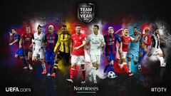 Nominados al once del a&ntilde;o. 