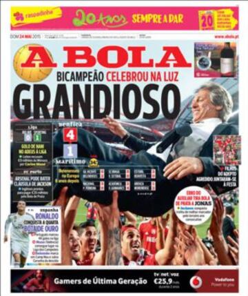 Portadas de la prensa deportiva