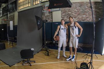 Luka Doncic y Dirk Nowitzki.