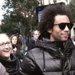 Marcelo por las calles de Madrid: "¡Qué bueno recibir el cariño de la gente!"