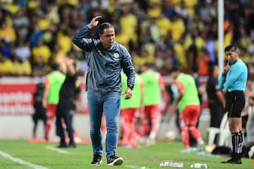  Andre SOares Jardine head coach of America  during the 9th round match between Necaxa and America as part of the Liga BBVA MX, Torneo Apertura 2024 at Victoria Stadium on September 21, 2024 in Aguascalientes, Mexico.