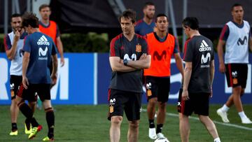 Entrenamiento de la Selección Española en Krasnodar.