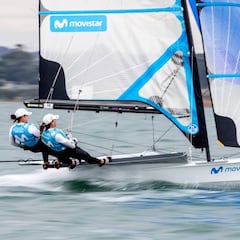 Los españoles siguen en cabeza en los Mundiales de Vela