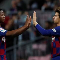 Ansu y Riqui jugarán el playoff con el Barça B