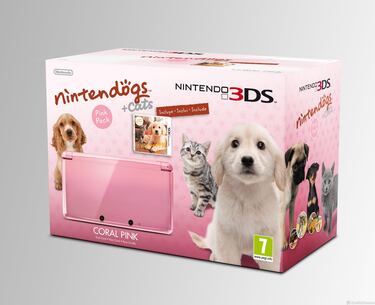 España recibirá 3DS en blanco y rosa y con Nintendogs y Mario