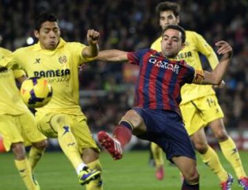 Barcelona-Villarreal. Xavi Hernández.