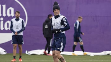 VALLADOLID, 16/02/2022. PHOTOGENIC. ENTRENAMIENTO DEL REAL VALLADOLID. Roque Mesa.