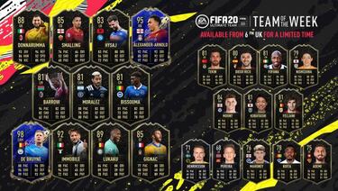 TOTW 43 de FUT FIFA 20 con De Bruyne ya disponible; último de la temporada