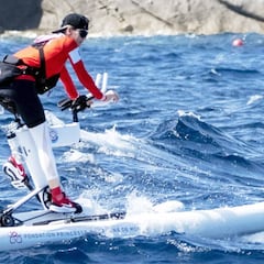 La princesa Charlène, aficionada a las bicis de agua