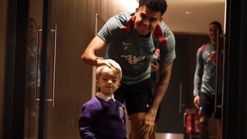Luis Díaz con Isaac