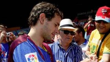 <b>LLEGÓ EL GOLEADOR. </b>El Levante por fin presentó a su 'matador' para Primera, Stuani, en el que los técnicos tienen muchas esperanzas.