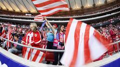 El Wanda Metropolitano a rebosar en un partido del Atl&eacute;tico.