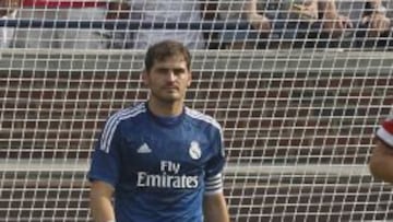 Iker Casillas durante un amistoso de pretemporada.