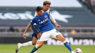 Debut de James Rodríguez en el Everton