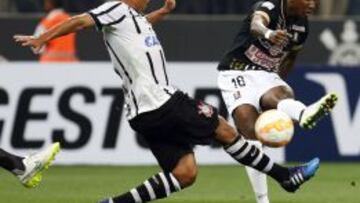 Once Caldas en su visita al Corinthians.