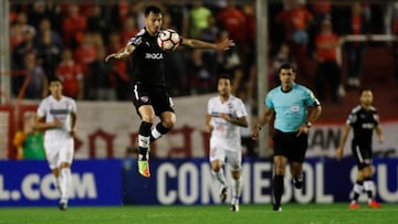 S&aacute;nchez Mi&ntilde;o durante el partido de Independiente ante Nacional en Copa Sudamericana.