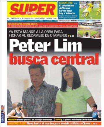 Portadas de la prensa deportiva