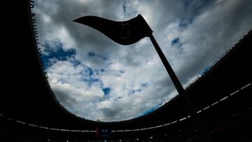 MEXICO CITY, MEXICO - OCTOBER 08: General view of Azteca Stadium prior to the playoff match between Cruz Azul and León as part of the Torneo Apertura 2022 Liga MX at Azteca Stadium on October 08, 2022 in Mexico City, Mexico. (Photo by Hector Vivas/Getty Images)