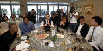 Dontaye Draper, Marcus Slaughter, Cristiano Ronaldo, Coentrao, Casemiro y Pepe.