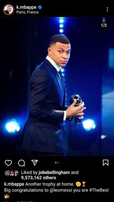 Messi y Mbappé se miman