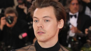 Harry Styles en el Met Gala 2019 en el Museo Metropolitano de Arte, New York City. Mayo 6, 2019.