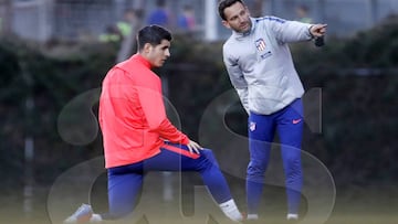 Morata ya se entrena en la ciudad deportiva del Atlético