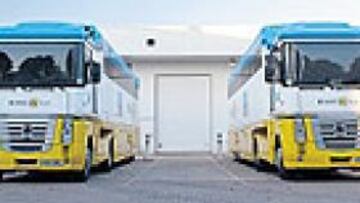 <b>GRAN FLOTA. </b>El equipo Renault dispone de varios camiones para transportar toneladas de material.