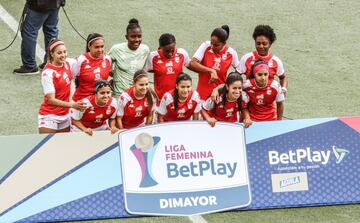 Independiente Santa Fe y Millonarios se enfrentaron por la octava fecha del Grupo A de la Liga BetPlay Femenina en el estadio El Campín.