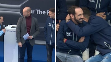 La reacción de Juanfran al oír unos elogios al colombiano Arias