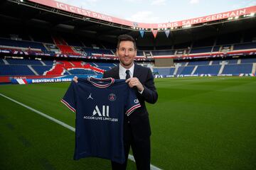 Messi, el día de su presentación con el PSG.