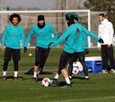 El Madrid se ejercita con Benzema y sin Sergio Ramos