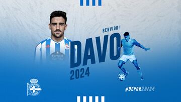 Oficial: Davo, primer fichaje para el ataque del Deportivo