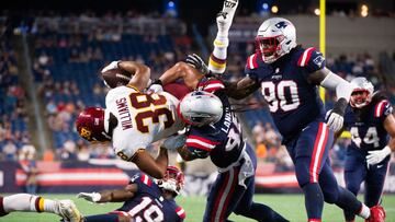 The New England Patriots won their preseason debut over the Washington Football Team infront of a packed Gillette Stadium. Rhaemond Stevenson scored 2 TDs.