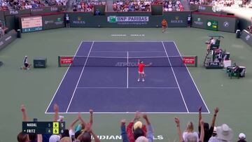 Lesionado, sin poder competir al 100% todo el partido y cuando pierdes haces esto: honor a Rafa