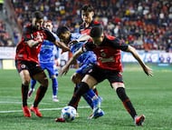 during the 13th round match between Tijuana and Tigres UANL as part of the Liga BBVA MX Varonil, Torneo Clausura 2026 at Caliente Stadium, on April 03, 2026 in Tijuana, Baja California, Mexico.