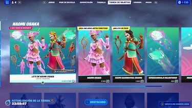 Fortnite: los skins de Naomi Osaka llegan a la tienda; cómo conseguirlos