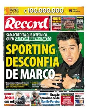 Portadas de la prensa deportiva