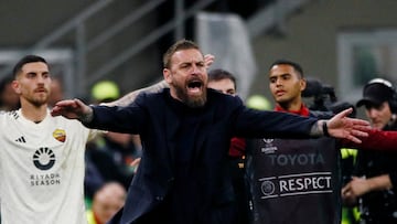 Daniele De Rossi, entrenador de la Roma.