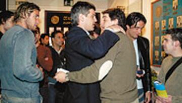 Su amigo Enric Masipacudió a la despedida de Rollán