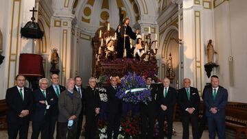 El Betis, en su ofrenda floral. 