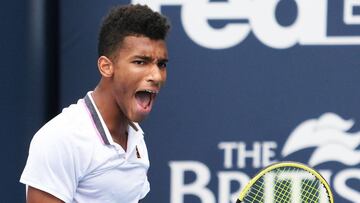 Felix Auger-Aliassime, semifinalista en Miami.